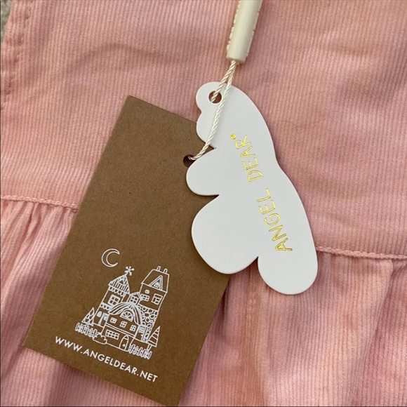 Angel Dear NWT Pink Ruffle Overalls - Picture 3 of 3